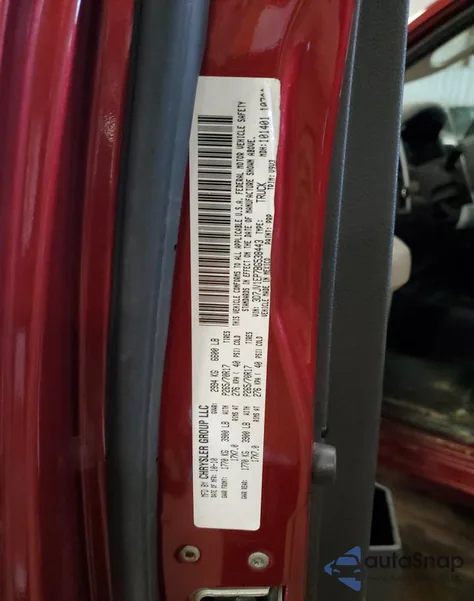 2011 Dodge Ram 1500 from USA, damaged, VIN 3D7JV1EP7BG538443